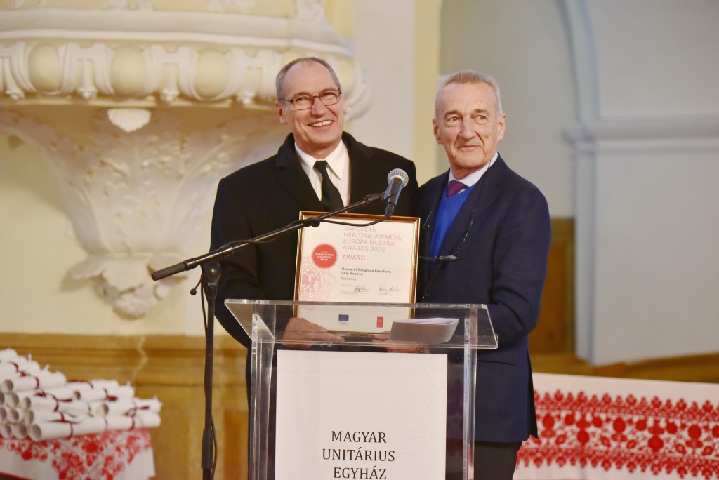 Kolozsváron is átadták az Europa Nostra-díjat