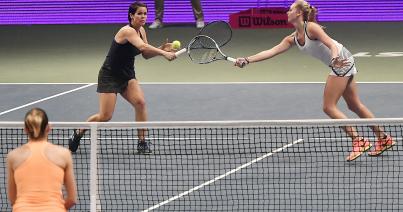 Budapesti női tenisztorna: negyeddöntős magyarok, Cadanţu is továbblépett