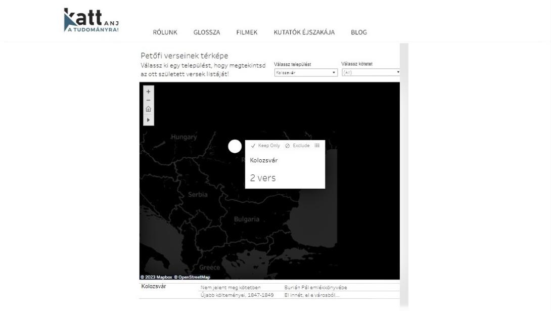 Interaktív térképen böngészhetők Petőfi Sándor versei keletkezési helyük szerint