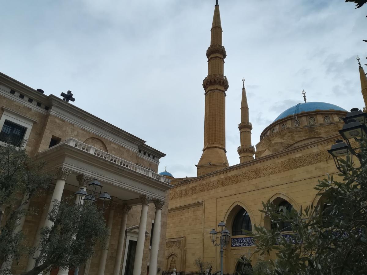 A Szent György görög ortodox székesegyház és az Mohammad Al-Amin mecset