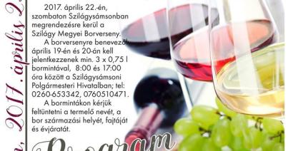 Idén Szilágysámson ad otthont a Szilágy Megyei Borversenynek