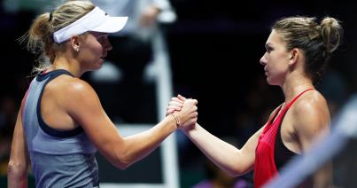 Simán kikapott Simona Halep Caroline Wozniackitól