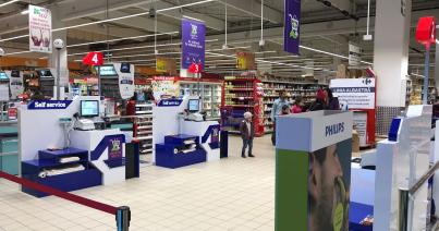 Játsszunk pénztárasdit: gyors  fizetés a hipermarketben