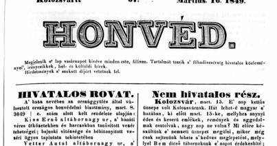 Egy évvel a forradalom után: ünnep Kolozsváron, Tordán és Szilágysomlyón 1849. március 15-én