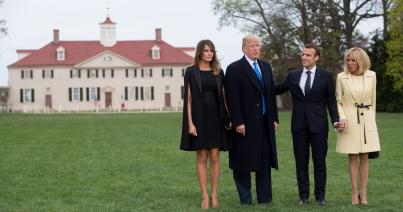 Díszvacsorával fogadta Trump Macront Washingtonban