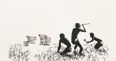 VIDEÓ - Ellopták Banksy egy képét egy torontói kiállításról