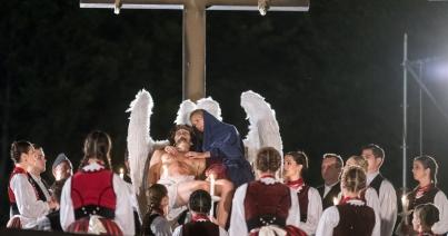 25 ezer néző Csíksomlyón a Csíksomlyói passió című előadáson