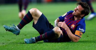 Lionel Messi három hétig nem futballozhat
