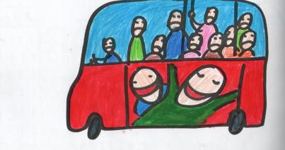 Kedd reggeli buszozás