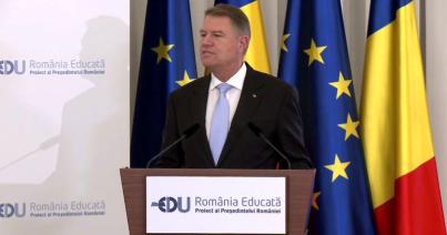 Tanult Románia elnevezéssel kezdeményezett átfogó oktatási projektet Klaus Johannis