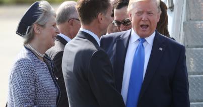 Londonba érkezett Donald Trump