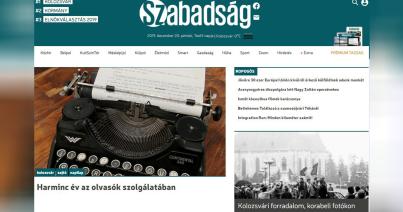 Harminc év szabadság, harmincéves a Szabadság!