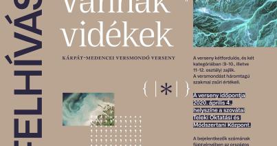 Vannak vidékek – versmondó és versfilmpályázat középiskolásoknak