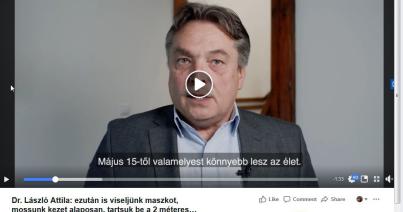 VIDEÓ - Mit tanácsol László Attila a május 15. utáni időszakra vonatkozóan?