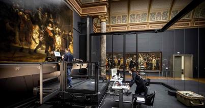 Rembrandt Éjjeli őrjárata nagyfelbontású fotókon