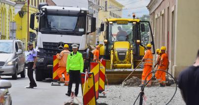 Felgyorsultak a munkálatok a Jókai utcában