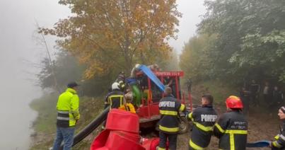 Visszatérhetnek otthonukba a verespatakiak, csökkent a Tăul Mare tó vízszintje