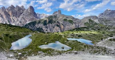Biciklizés és gyalogtúrázás a Dolomitokban