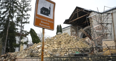 református templom, omlás, Szilágycseh,