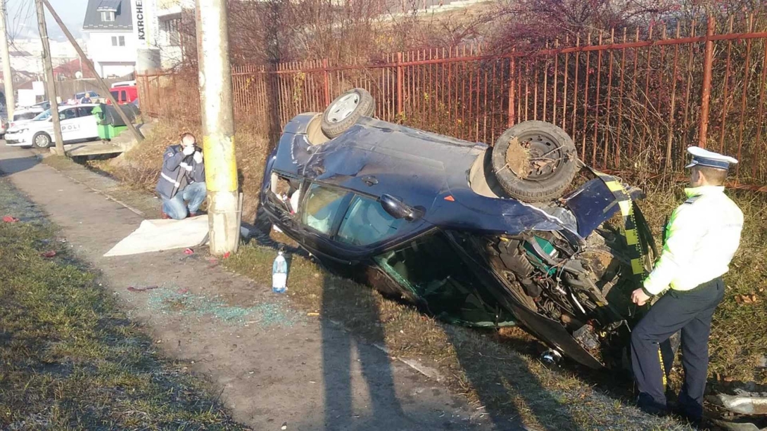 Fekvőrendőr a Frunzişului utcában