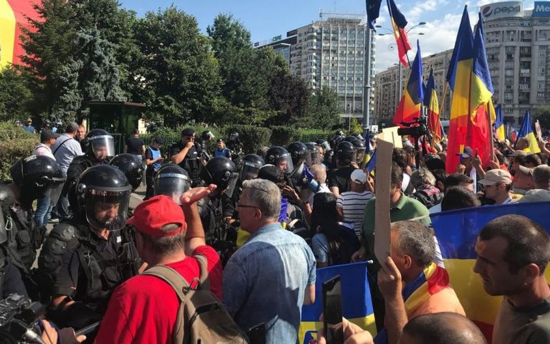 Csendőrség: jól szervezett csoportok provokáltak erőszakot a diaszpóra pénteki tüntetésén